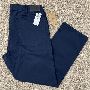 Polo Ralph Lauren Men’s Varick Slim Straight Stretch Sateen Pants Navy, Sz 40x30